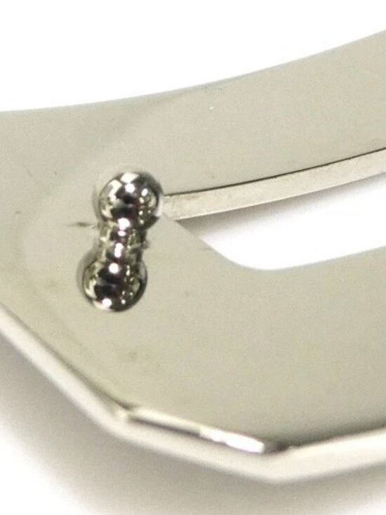 Auth MIUMIU Barrette Hair Clip Hair Accessotry Silver Metal - r10572a main image 2